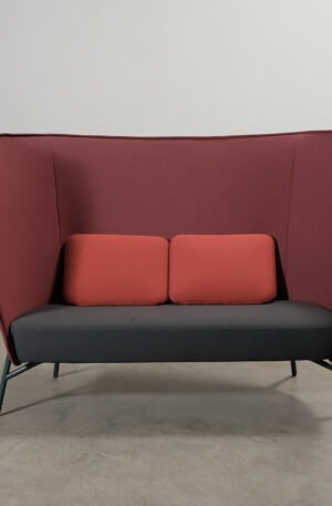 Inno Aura 2-istuttava sohva punainen