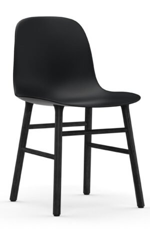 Normann Copenhagen Form tuoli mustat jalat Musta