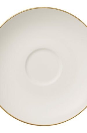 Villeroy & Boch Anmut Gold -teelautanen Valkoinen