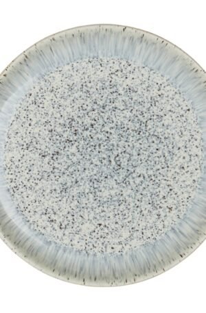 Denby Halo Speckle coupe -lautanen, 21 cm Harmaa-ruskea