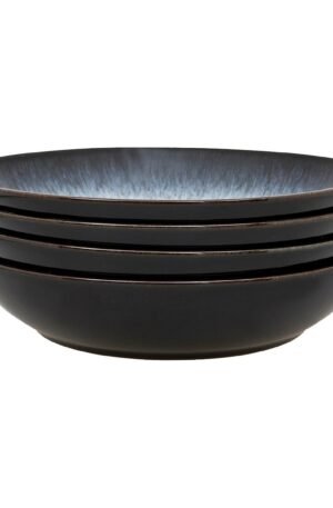 Denby Halo pastakulho 22 cm, 4-pakkaus Sininen-harmaa-musta