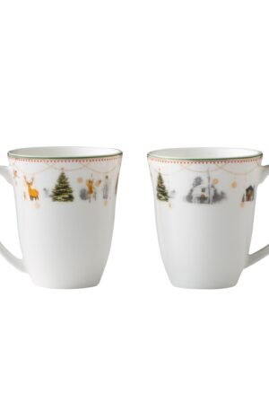 Wik & Walsøe Julemorgen glögimuki, 2-pakkaus Valkoinen-multi