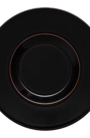 Denby Halo Brew -lautanen teekupille Musta