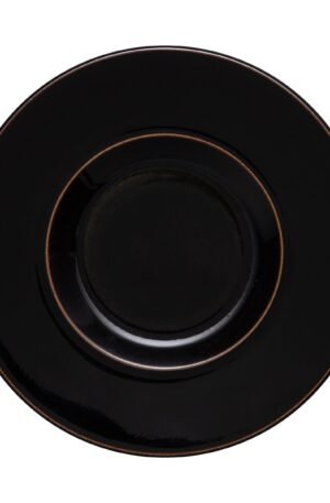 Denby Halo Brew -lautanen espressokupille Musta