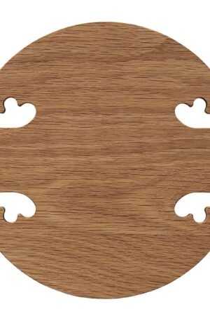 Warm Nordic Gourmet Wood Trivet round Tammi