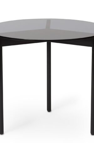 Warm Nordic From Above -sohvapöytä Ø 52 cm musta alaosa Harmaa