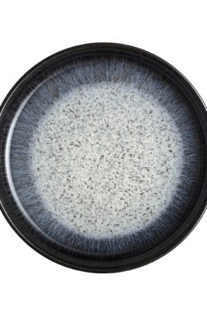 Denby Halo Coupe -leipälautanen 17 cm Sininen-harmaa-musta