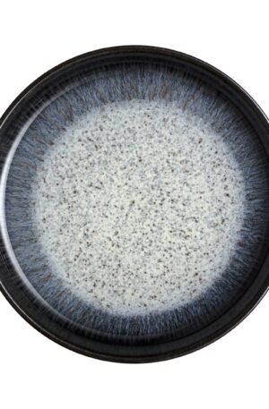 Denby Halo Coupe -leipälautanen 21 cm Sininen-harmaa-musta
