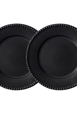 PotteryJo Daria ruokalautanen Ø 28 cm, 2-pakkaus Ink black