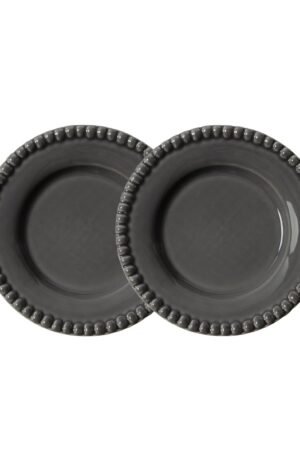 PotteryJo Daria leipälautanen Ø 18 cm, 2-pakkaus Clean grey