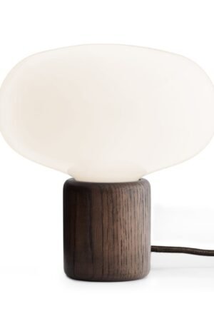 New Works Karl-Johan pöytävalaisin Smoked oak-white opal glass