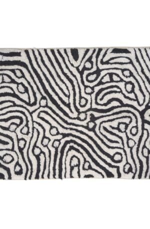 Classic Collection Maze kylpyhuoneenmatto 60x90 cm Musta-valkoinen