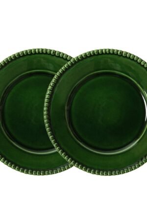 PotteryJo Daria ruokalautanen Ø 28 cm, 2-pakkaus Moss