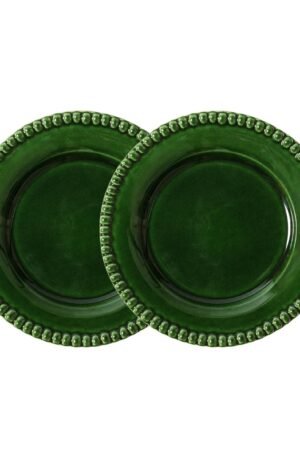 PotteryJo Daria jälkiruokalautanen Ø 22 cm, 2-pakkaus Moss