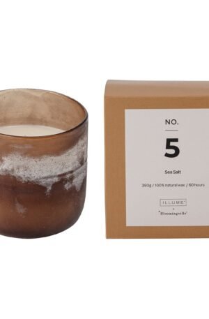 Illume x Bloomingville NO. 5 Sea Salt -tuoksukynttilä 390 g + Lahjarasia