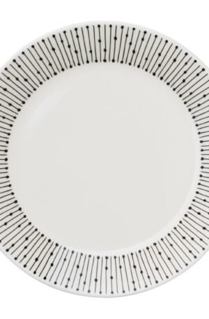 Arabia Mainio Sarastus -lautanen Ø 15 cm Musta-valkoinen