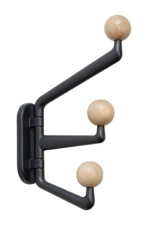 &Tradition Capture SC74 -koukku small 3-vartinen Graphite-Oak