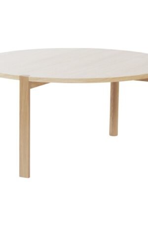 1898 Anton sohvapöytä Ø90 cm Valkopigmentoitu tammi