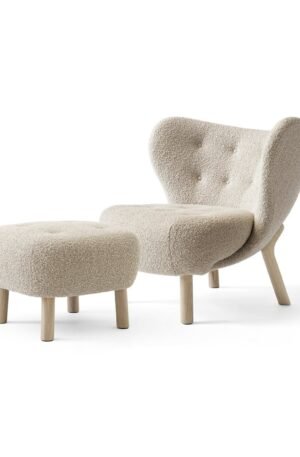 &Tradition Little Petra VB1 -nojatuoli sis. rahi ATD1 Valkoöljytty tammi-Karakorum