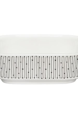 Arabia Mainio Sarastus uunivuoka 0,7 l Musta-valkoinen