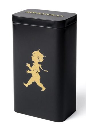 Solstickan Design Solstickan kahvipurkki 20,5 cm Mattamusta-kulta