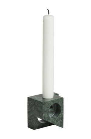 Woud Jeu de dés 2 -kynttilänjalka marmori Vihreä