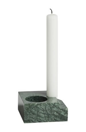Woud Jeu de dés 3 -kynttilänjalka marmori Vihreä