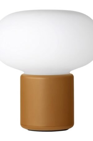 New Works Karl-Johan pöytävalaisin kannettava Ochre yellow