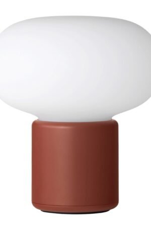 New Works Karl-Johan pöytävalaisin kannettava Earth red