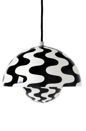 &Tradition Flowerpot VP1 riippuvalaisin Black-white pattern