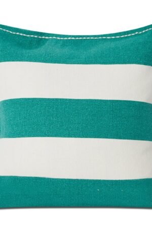 Lexington Block Stripe Printed -tyynynpäällinen 50 x 50 cm Vihreä-valkoinen