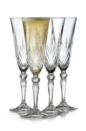 Lyngby Glas Melodia samppanjalasi 16 cl 4-pakkaus Kristalli