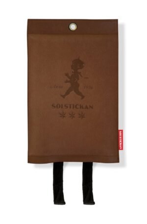 Solstickan Design Solstickan samutuspeite nahkaa 120x120 cm Tumma nahka