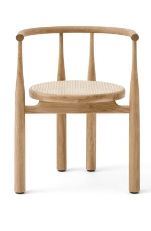 New Works Bukowski käsinojallinen tuoli Öljytty tammi-rottinki