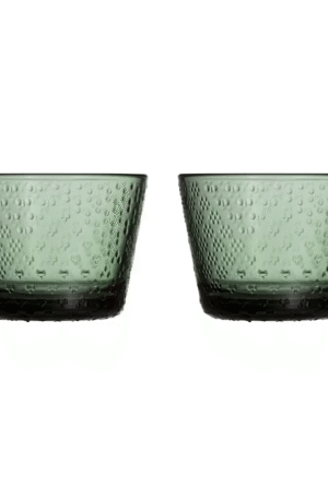 Iittala Tundra juomalasi 16 cl 2-pakkaus Männynvihreä