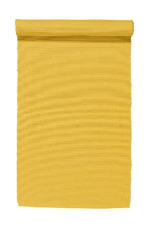 Linum Uni pöytäliina 45x150 cm Sinapinkeltainen