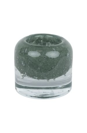 Olsson & Jensen Leah kynttilälyhty Ø7,5 cm Sammaleenvihreä