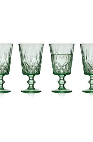 Lyngby Glas Sorrento viinilasi 29 cl 4-pakkaus Vihreä