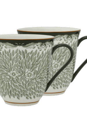 Rörstrand Ostindia Floris muki 30 cl 2 kpl Vihreä