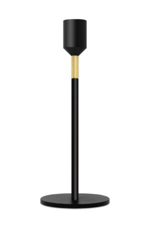 Solstickan Design Three Stars kynttilänjalka S 19 cm Musta