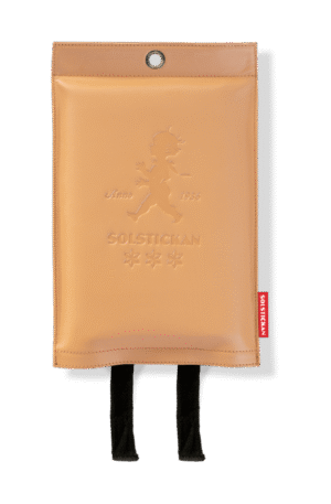 Solstickan Design Solstickan samutuspeite nahkaa 120x120 cm Vaalea nahka.