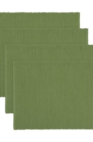 Linum Uni pöytätabletti 35x46 cm 4-pack Sammaleenvihreä