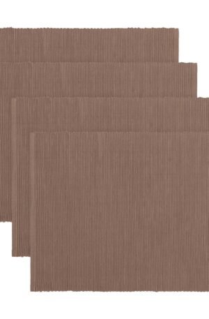 Linum Uni pöytätabletti 35x46 cm 4-pack Tumman mullanruskea