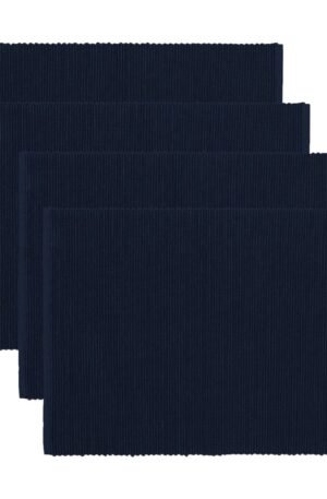 Linum Uni pöytätabletti 35x46 cm 4-pack Tumman laivastonsininen