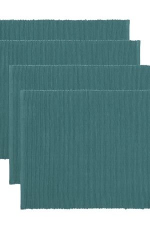 Linum Uni pöytätabletti 35x46 cm 4-pack Tumman harmaan turkoosi