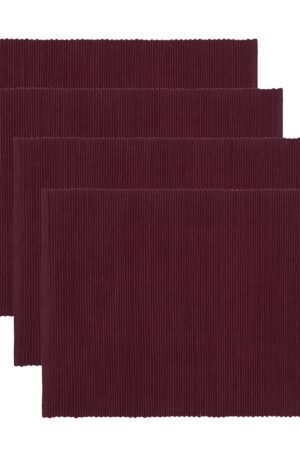 Linum Uni pöytätabletti 35x46 cm 4-pack viininpunainen