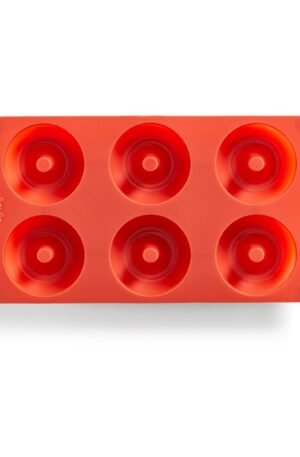 Lékué Lékué donitsimuotti silikoni 6 kpl Punainen