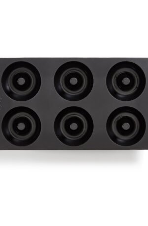 Lékué Lékué donitsimuotti silikoni 6 kpl Musta