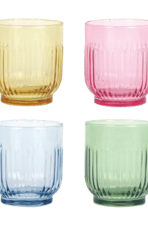Aida Aida juomalasi 33 cl 4 osaa Amber, punainen, vaaleansininen, vihreä