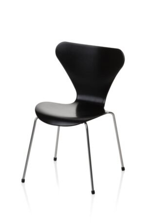 Fritz Hansen Series 7 Tuoli, miniature Musta